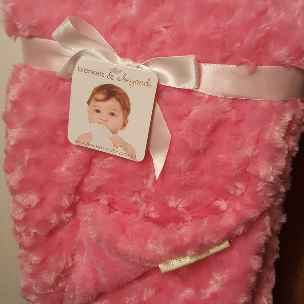 Pink baby blanket
